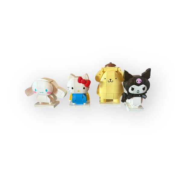 Set of 4 Sanrio Brick Figures – Cinnamoroll, Hello Kitty, Pompompurin, Kuromi – - Picture 1 of 1